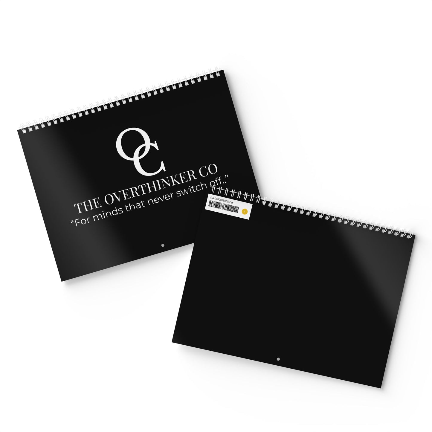 The Overthinker Co 2026 Wall Calendar – Minimalist Mental Chaos Edition | Overthinking & Anxiety Aesthetic Calendar