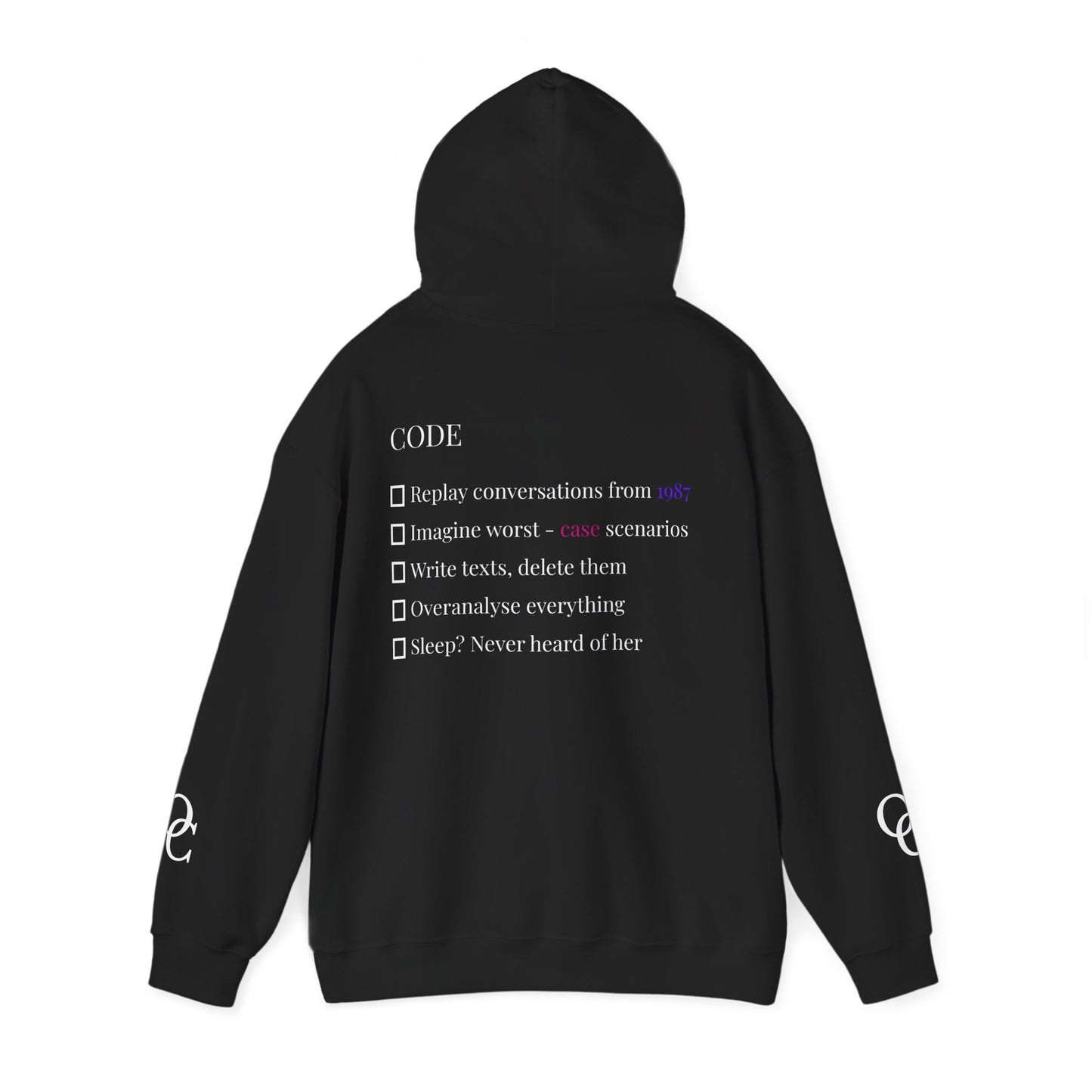 The Professional Overthinker “CODE” – Overthinker Street Wear Hoodie