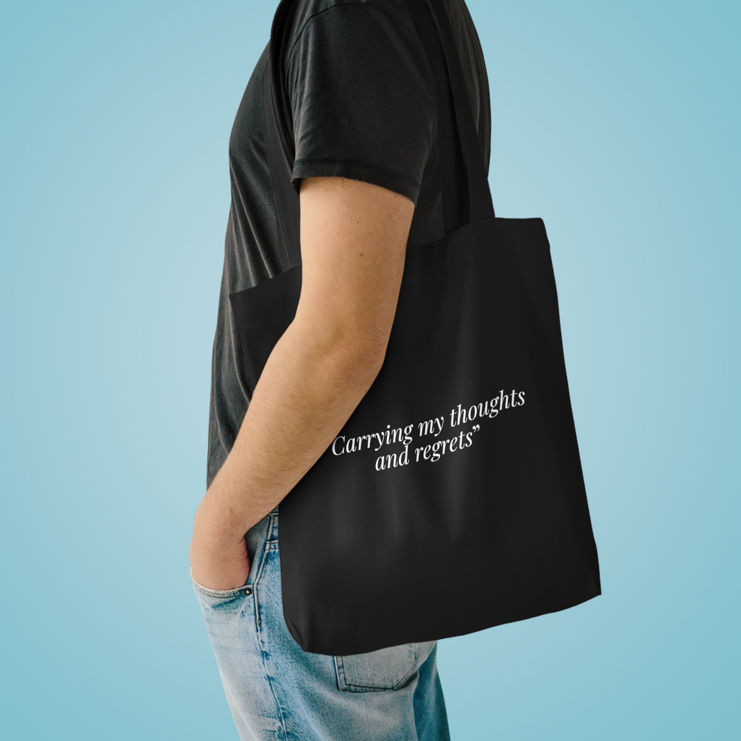 “Carrying My Thoughts and Regrets” - The Overthinker Co. - Cotton Tote Bag