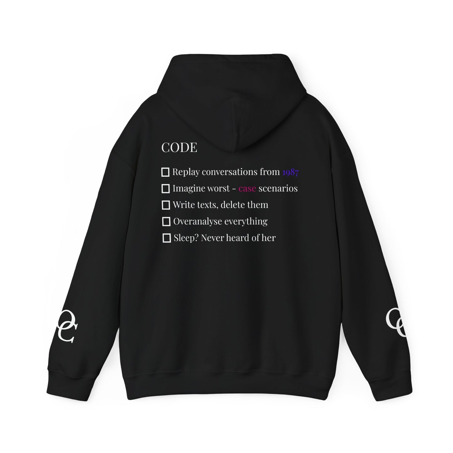 The Professional Overthinker “CODE” – Overthinker Street Wear Hoodie