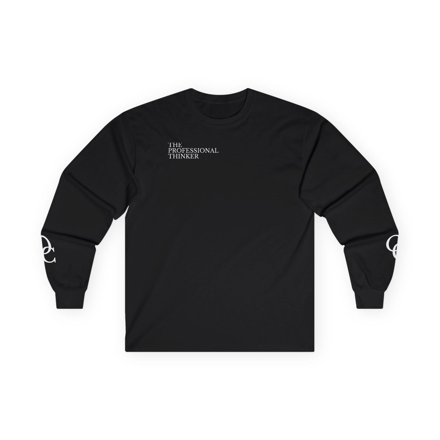 The Professional Thinker Long Sleeve Tee – Minimalist Overthinking Street wear | “Over analyse First… Relax Later” Graphic Shirt
