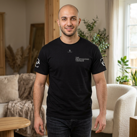 The Professional Thinker Tee — “Over Analyse First. Relax Later.” Graphic T-Shirt