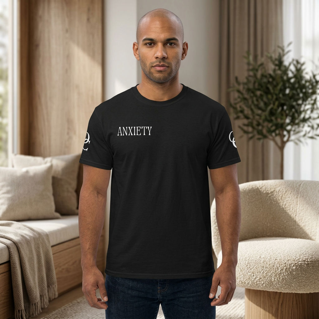 Anxiety Definition T-Shirt – Minimalist Mental Health Graphic Tee | Overthinking & Anxiety Aesthetic Shirt | The Overthinker Co
