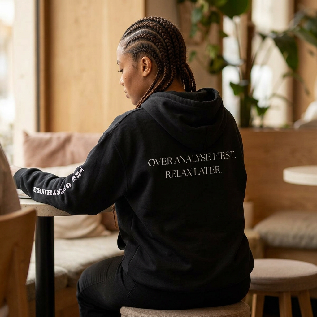 The Professional Overthinker Hoodie – “OVER ANALYSE FIRST. RELAX LATER.” Street Wear