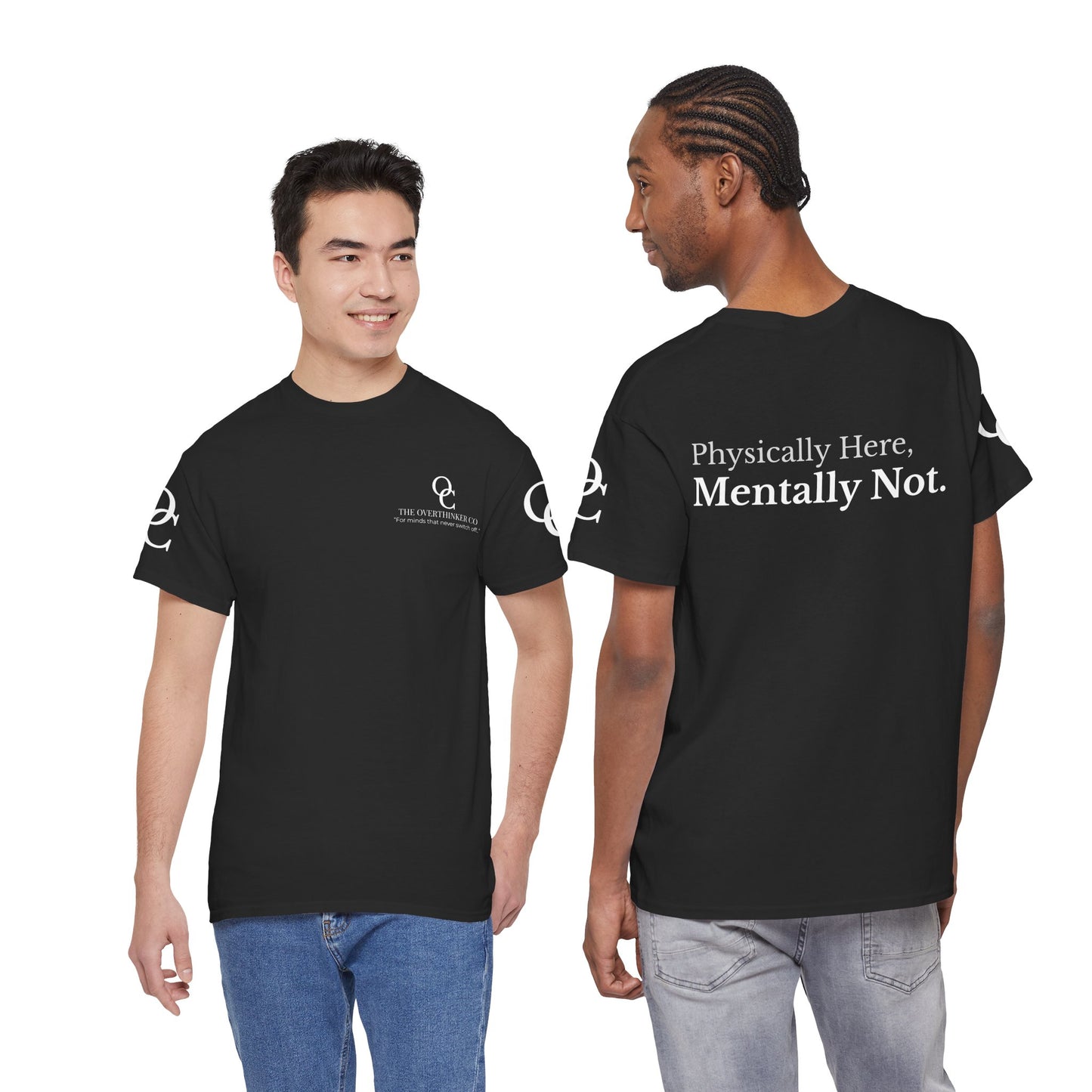 Physically Here, Mentally Not Tee - Premium Minimalist Street wear