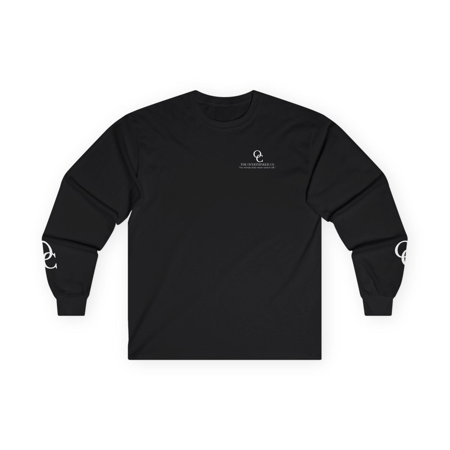 Physically Here, Mentally Not Long Sleeve Tee – Minimalist Overthinking Street wear