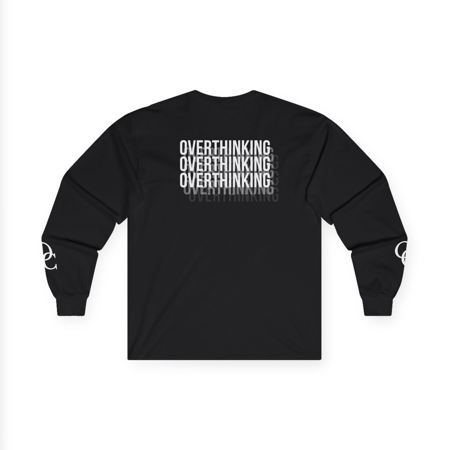 Still Overthinking Long Sleeve Tee – Minimalist Overthinking Streetwear | Layered Typography Graphic Shirt