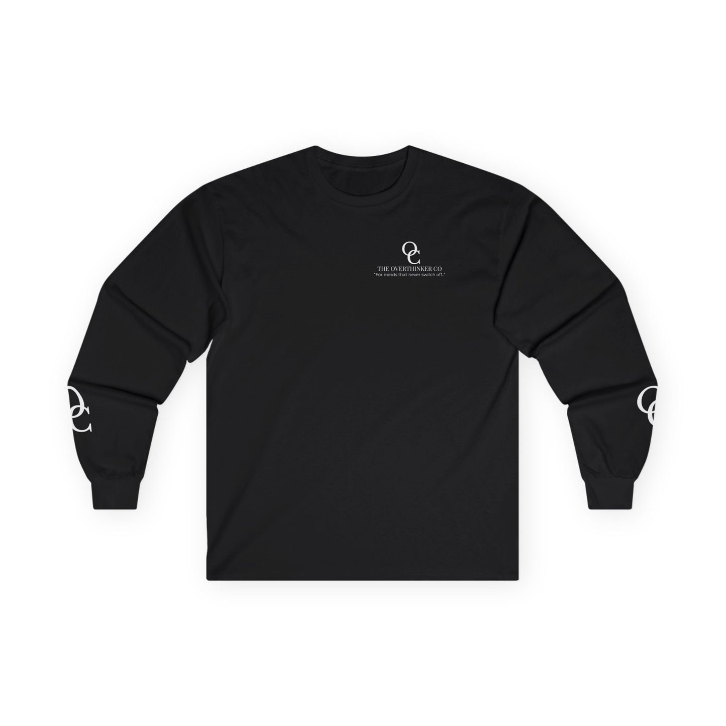 Mentally Somewhere Else Today Long Sleeve T-Shirt – Minimalist Overthinking & Anxiety Street wear | The Overthinker Co